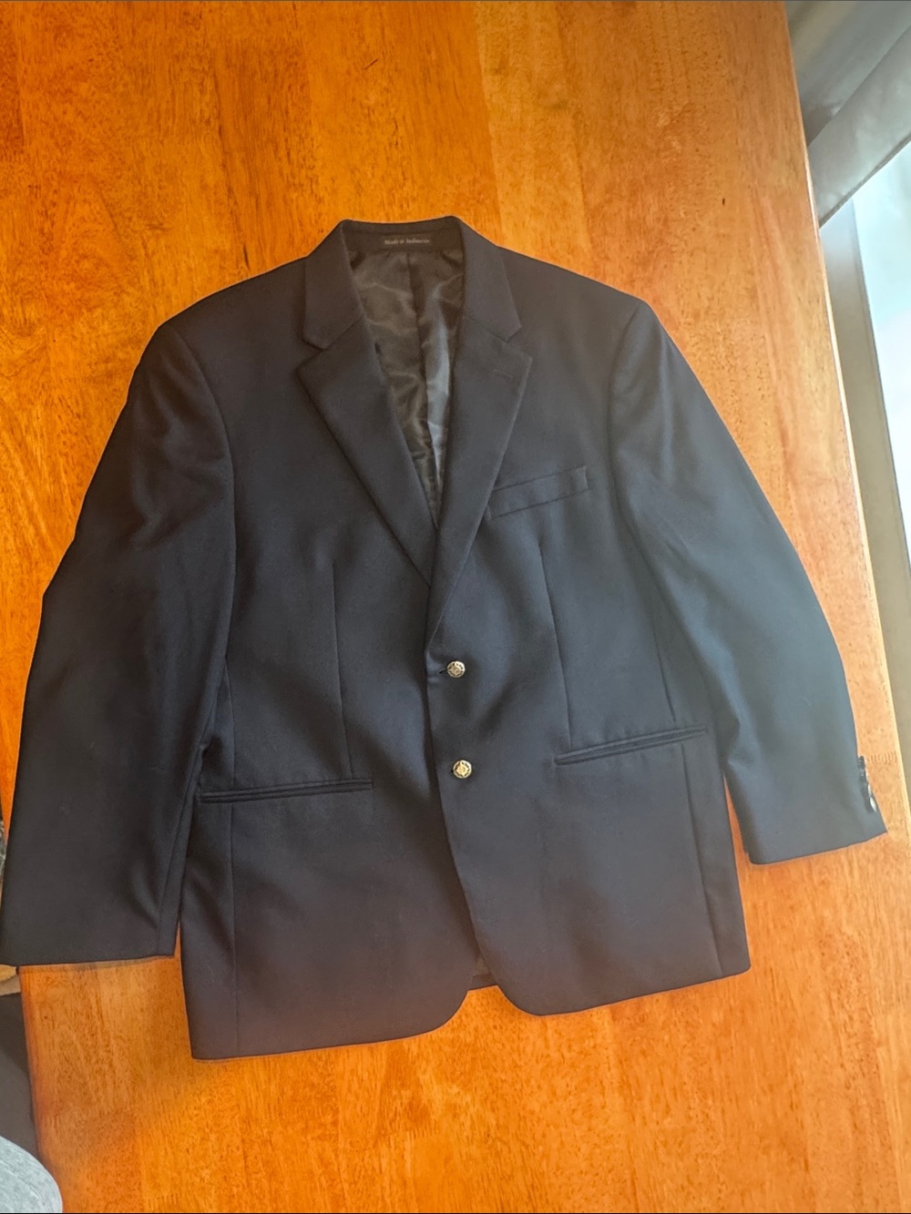 Men's Navy Blue Classic Blazer Macy’s Michael Kors Wool 42S 42 Short